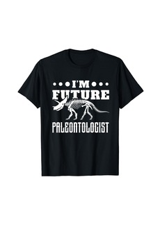 Fossil Dinosaur Skeleton Bone Dinosaur Lover Future Paleontologist T-Shirt