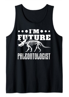 Fossil Future Paleontologist Dinosaur Skeleton Bone Dinosaur Lover Tank Top