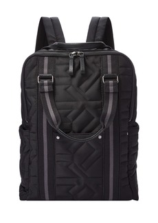 Fossil Men's Houston Fabric Travel Backpack Bag Black  (Model: MBG9578001)