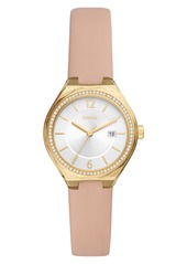 Fossil Dayle Leather Strap Watch