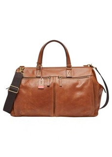 Fossil Defender Leather Duffle Bag in Cognac at Nordstrom