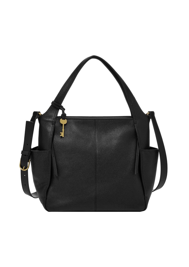 Fossil Women's Emerson Leather Satchel Purse Handbag  (Model: ZB1668001)