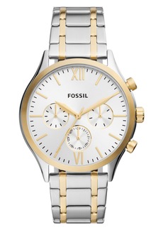 Fossil Fenmore Three-Hand Quartz Stainless Steel Bracelet Watch