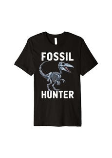 Fossil Hunter Apparel Paleontologist Tyrannosaur Premium T-Shirt