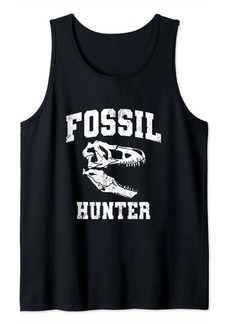 Fossil Hunter Paleontology Paleontologist Dinosaur Bones Tank Top