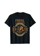 Fossil Hunting History for Paleontologists Geologists T-Shirt