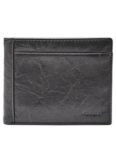 Fossil Leather Wallet in Black at Nordstrom