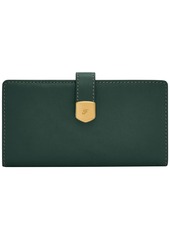 Fossil Lennox Leather Tab Bifold Wallet - Viridian