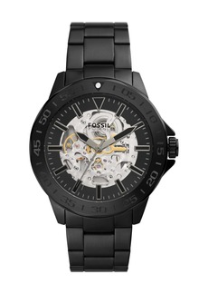Fossil Men's Bannon Automatic, Black-Tone Stainless Steel Watch
