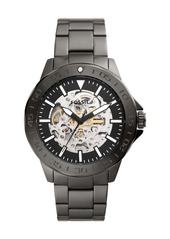 Fossil Men's Bannon Automatic, Smoke-Tone Stainless Steel Watch