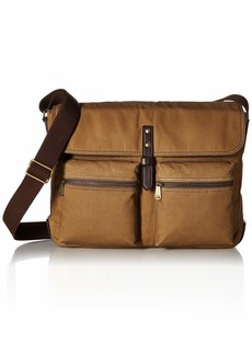 fossil buckner leather messenger bag