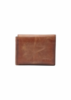 Fossil Men's Derrick Leather RFID-Blocking Execufold Trifold Wallet Brown (Model: ML3700200)