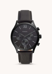 Fossil Men's Fenmore Multifunction, Black-Tone Stainless Steel