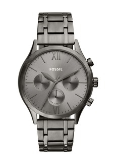 Fossil Men's Fenmore Multifunction, Smoke Stainless Steel Watch