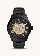 Fossil Men's Flynn Automatic, Black-Tone Stainless Steel Watch