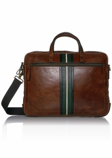 Fossil Men's Haskel Leather  Briefcase Messenger Laptop Bag