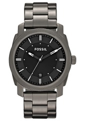 Fossil Men's Machine Gray Tone Stainless Steel Bracelet Watch 42mm FS4774