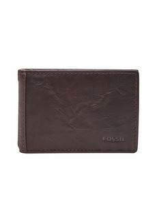Fossil Men's Neel Leather Slim Minimalist Money Clip Bifold Front Pocket Wallet Brown (Model: ML3887200)