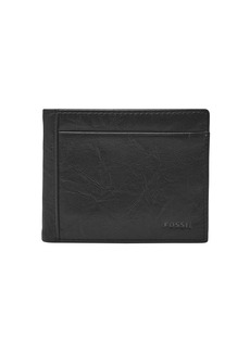 Fossil Men's Neel Leather Bifold with Flip ID Wallet Black (Model: ML3899001)