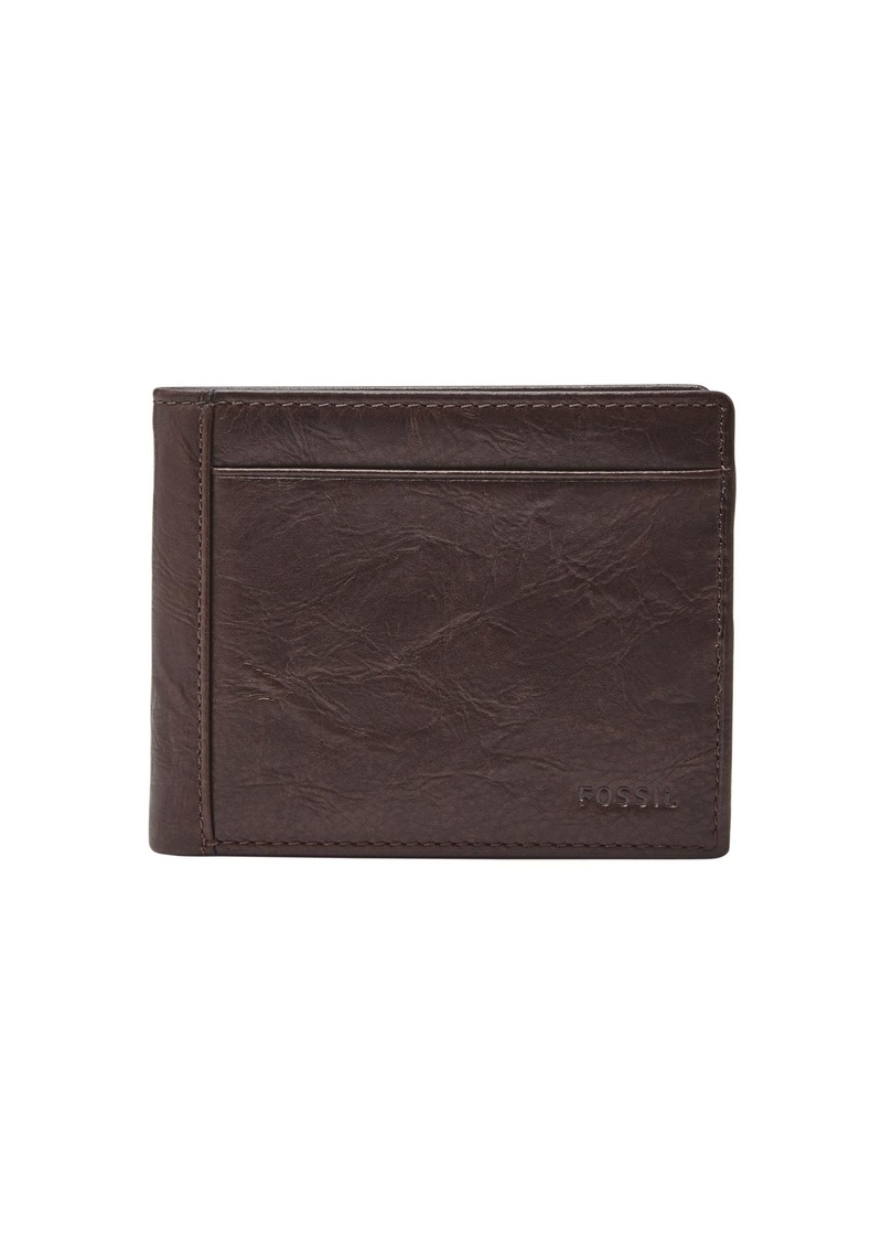 Fossil Men's Neel Leather Bifold with Flip ID Wallet Brown (Model: ML3899200)