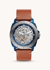 Fossil Men's Privateer Sport Automatic, Blue-Tone Stainless Steel Watch