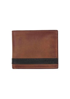 Fossil Men's Quinn Leather Bifold with Coin Pocket Wallet Brown (Model: ML3653200)
