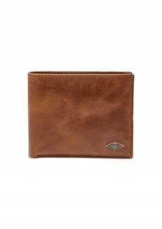 Fossil Men's Ryan Leather RFID-Blocking Bifold Passcase with Removable Card Case Wallet Brown (Model: ML3829201)