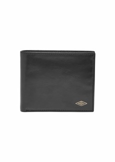 Fossil Men's Ryan Leather RFID-Blocking Bifold with Coin Pocket Wallet  (Model: ML3736001)