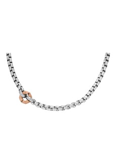 Fossil Men's Sawyer Two-Tone Stainless Steel Chain Necklace