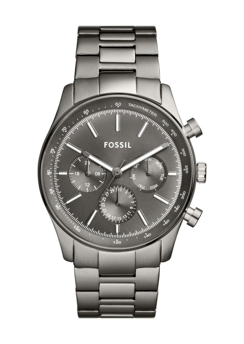 Fossil Men's Sullivan Multifunction, Smoke Stainless Steel Watch