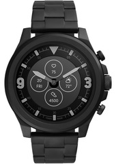 Fossil Men's Tech Latitude Hr Black Stainless Steel Bracelet Hybrid Smart Watch 48mm