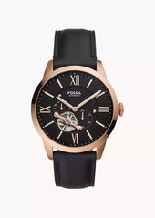 Fossil Men's Townsman Automatic, Rose Gold-Tone Stainless Steel Watch