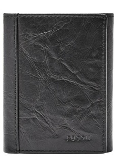Fossil Neel Leather Wallet in Black at Nordstrom