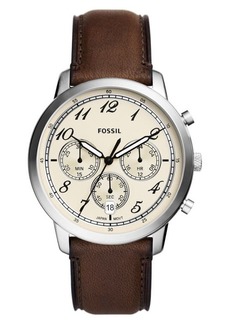 Fossil Neutra Chronograph Leather Strap Watch