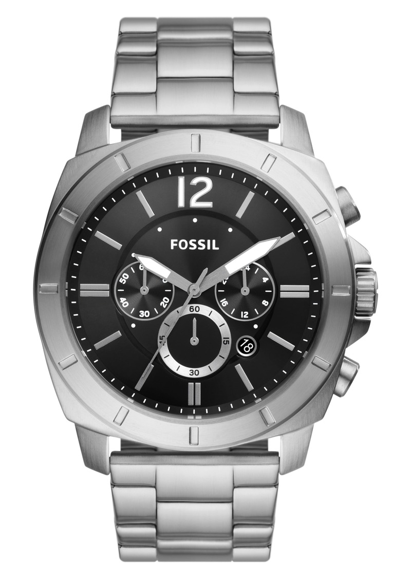 Fossil Privateer Chronograph Quartz Stainless Steel Bracelet Watch