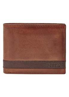 Fossil Quinn Leather Bifold Wallet in Brown at Nordstrom