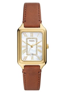 Fossil Raquel Leather Strap Watch