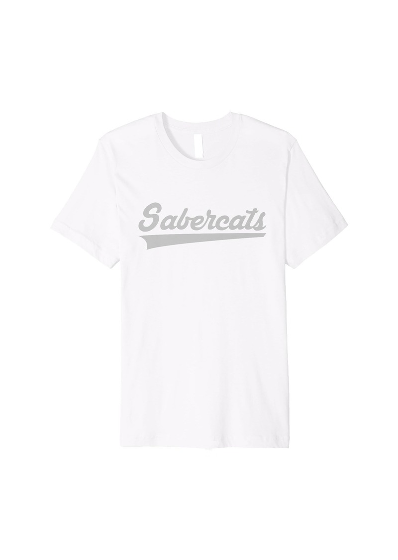 Fossil Ridge Sabercats Vintage Swoosh Premium T-Shirt