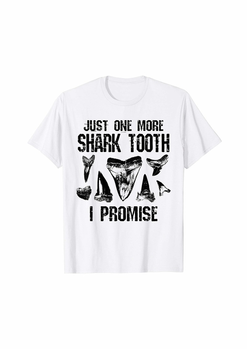 Fossil Shark Tooth Funny I Promise Teeth Fossils Collector T-Shirt