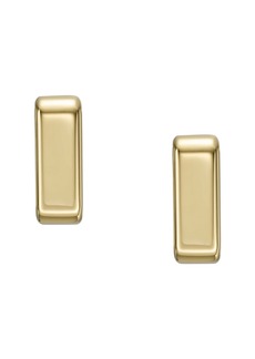 Fossil Women's Archival Core Essentials Gold-Tone Stainless Steel Stud Earrings