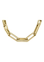 Fossil Women's Archival Glitz Gold-Tone Brass Chain Necklace
