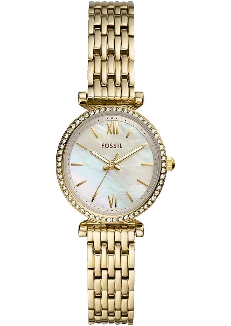 Fossil Women's Carlie Mini White MOP Dial Watch