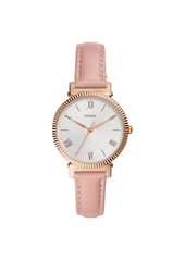 Fossil Women's Daisy Blush Leather Strap Watch 34mm