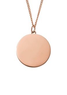 Fossil Women's Drew Rose Gold-Tone Stainless Steel Pendant Necklace