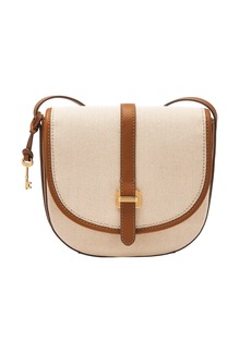 Fossil Women's Emery Cotton and Linen Crossbody