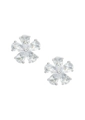 Fossil Women's Garden Party Clear Crystals Stud Earrings