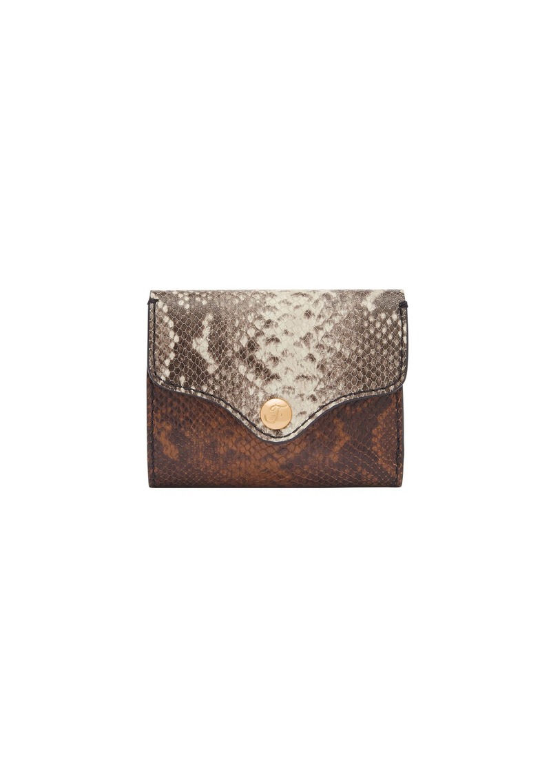 Fossil Women's Heritage Python Effect Embossed Leather Trifold