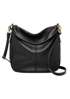 Fossil Women's Jolie Leather Hobo Purse Handbag Black (Model: ZB1434001)