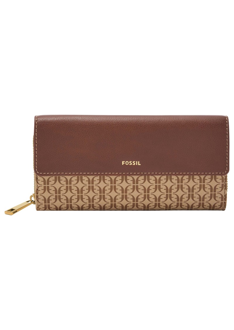 Fossil Women's Jori Printed Polyurethane Flap Clutch