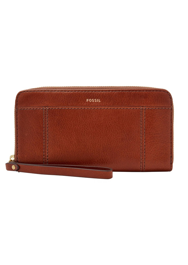 Fossil Women's Jori RFID Leather Zip Clutch